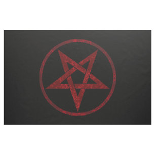 Red Devil Pentagram Stoff