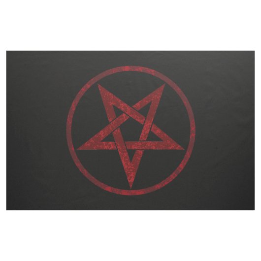 Red Devil Pentagram Stoff (Yard (91,4 cm))