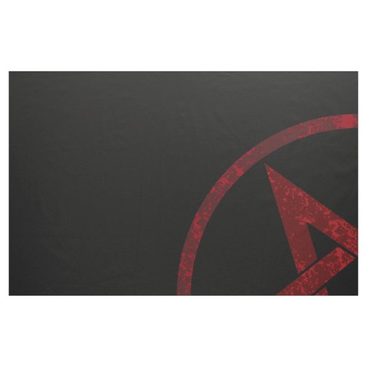 Red Devil Pentagram Stoff (Fat Quarter (45,7 x 55,9 cm))