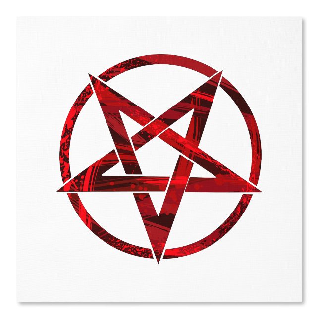 Red Devil Pentagram Tapete (Vorderseite)