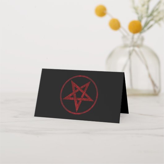 Red Devil Pentagram Terminkarte (Vorderseite)
