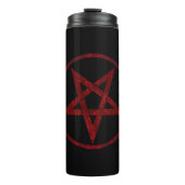 Red Devil Pentagram Thermosbecher (Vorderseite)