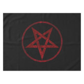 Red Devil Pentagram Tischdecke (Vorderseite (Horizontal))