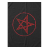 Red Devil Pentagram Tischdecke (Vorderseite)