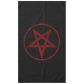 Red Devil Pentagram Tischdecke (Vorderseite)