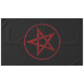 Red Devil Pentagram Tischdecke (Vorderseite (Horizontal))