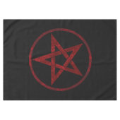 Red Devil Pentagram Tischdecke (Vorderseite (Horizontal))