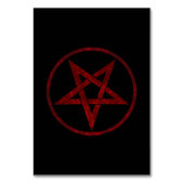 Red Devil Pentagram Tischnummer (Vorderseite)