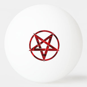 Red Devil Pentagram Tischtennisball
