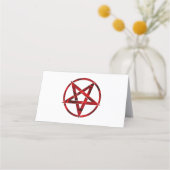 Red Devil Pentagram Treuekarte (Rückseite)