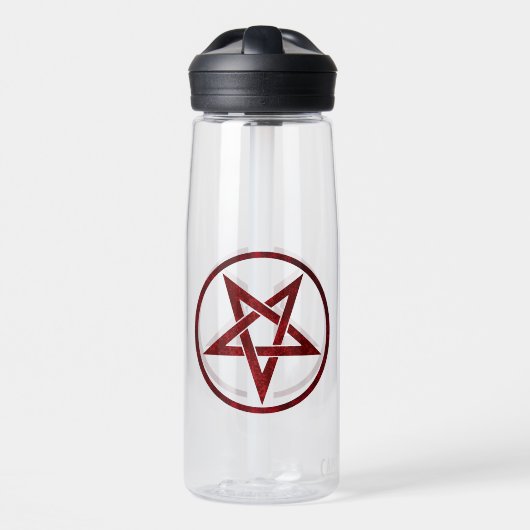 Red Devil Pentagram Trinkflasche (Vorne)