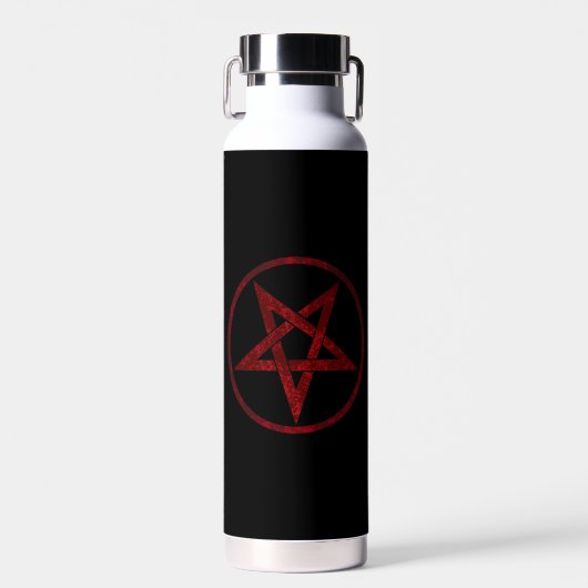 Red Devil Pentagram Trinkflasche (Vorne)