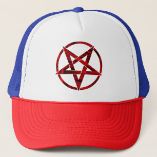 Red Devil Pentagram Truckerkappe
