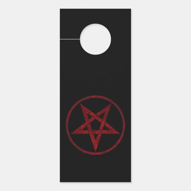 Red Devil Pentagram Türanhänger (Vorderseite)