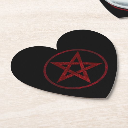 Red Devil Pentagram Untersetzer (angewinkelt)