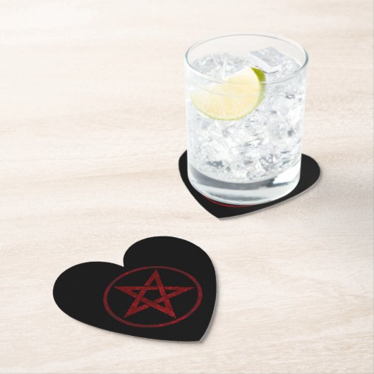 Red Devil Pentagram Untersetzer (Vor Ort)