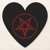 Red Devil Pentagram Untersetzer (Vorderseite)
