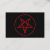 Red Devil Pentagram Visitenkarte (Vorderseite)