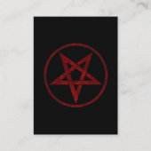 Red Devil Pentagram Visitenkarte (Vorderseite)