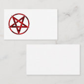 Red Devil Pentagram Visitenkarte (Vorne/Hinten)