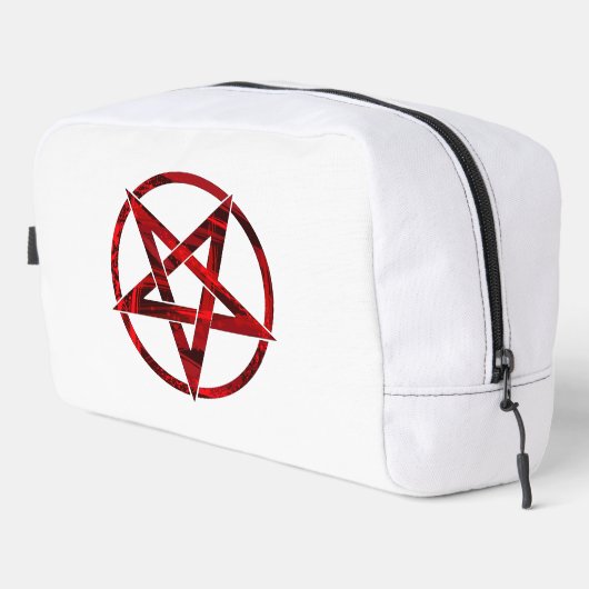 Red Devil Pentagram Waschbeutel (Rechte Ecke)