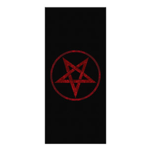 Red Devil Pentagram Werbekarte