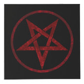 Red Devil Pentagram Würfel (Vorderseite)