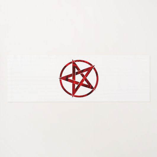 Red Devil Pentagram Yogamatte (Rückseite (Horizontal))