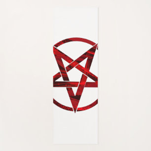 Red Devil Pentagram Yogamatte