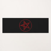 Red Devil Pentagram Yogamatte (Rückseite (Horizontal))