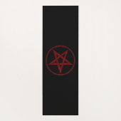 Red Devil Pentagram Yogamatte (Rückseite)