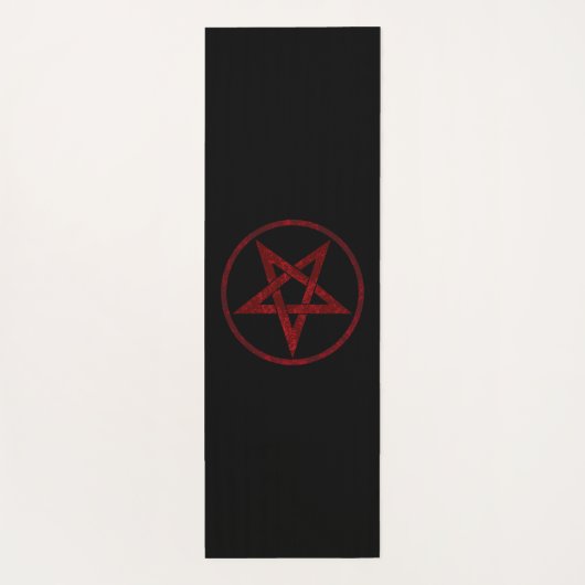 Red Devil Pentagram Yogamatte (Rückseite)