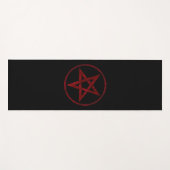 Red Devil Pentagram Yogamatte (Vorderseite (Horizontal))