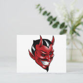 Red Devil Postkarte (Stehend Vorderseite)
