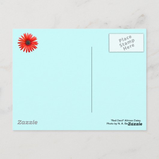 Red Devil Postkarte (Rückseite)