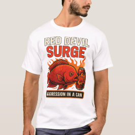 Red Devil Surge - Funny Cichlid Fish Energy Drink T-Shirt