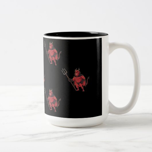 Red Devil Zweifarbige Tasse (Rechts)