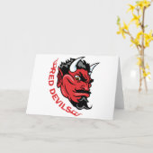 Red Devils Karte (Gelbe Blume)