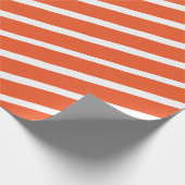 Red Diagonal Stripe festes Geschenk vorhanden Geschenkpapier (Ecke)