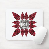Red Diamond Art Mousepad (Mit Mouse)