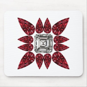 Red Diamond Art Mousepad