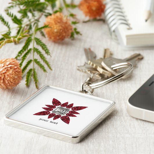 Red Diamond Art Schlüsselanhänger (Seite)