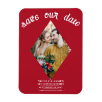 Red Diamond Foto Wedding Save the Date