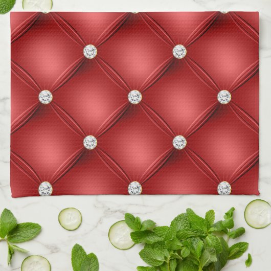 Red Diamond Geschirrtuch (Gefaltet)