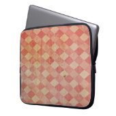 Red Diamond Grunge Laptop Computer Sleeve (Vorderseite Links)