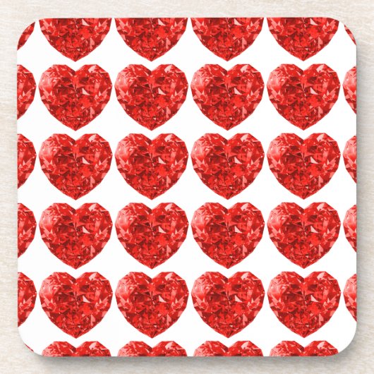 Red Diamond Hard plastic coaster Getränkeuntersetzer (Vorderseite)