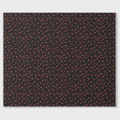 Red Diamond Herz Nahtloses Muster Geschenkpapier (Flach)