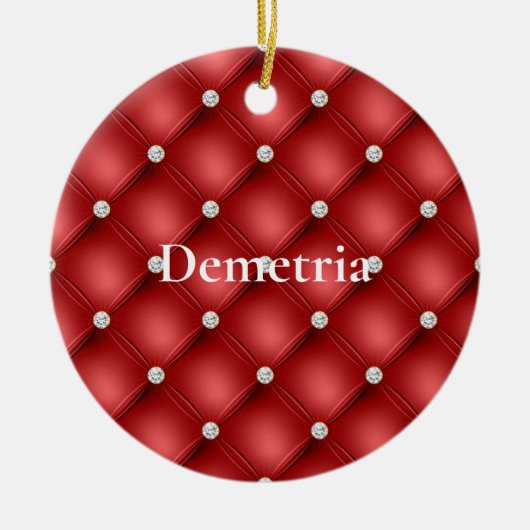 Red Diamond Keramik Ornament (Vorne)