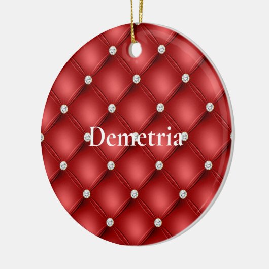 Red Diamond Keramik Ornament (Links)