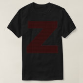 Red Diamond Letter Z T-Shirt (Design vorne)